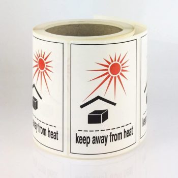 keep away from heat labels / keep away from heat label