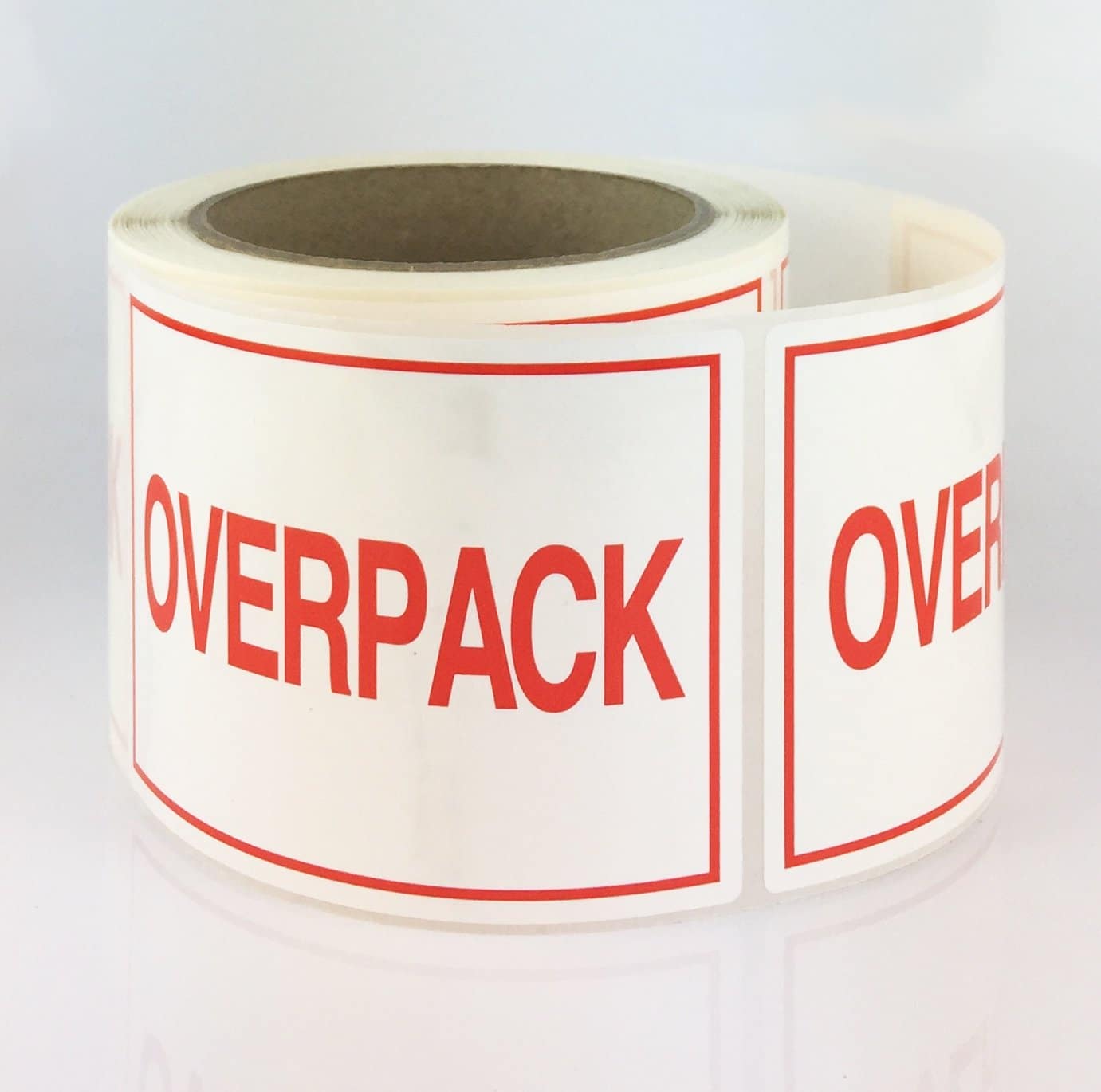 Overpack label - RED (74x105mm-Rolls)