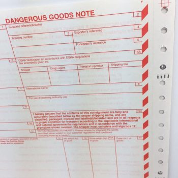 DGNs SITPRO dangerous goods notes