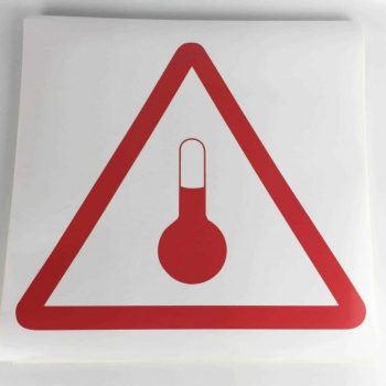 elevated temperature labels