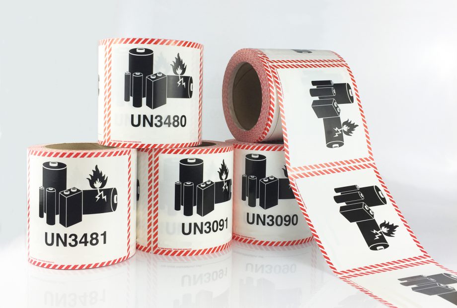 Lithium Battery Labels | Lithium Batteries Labels | Hibiscus Plc