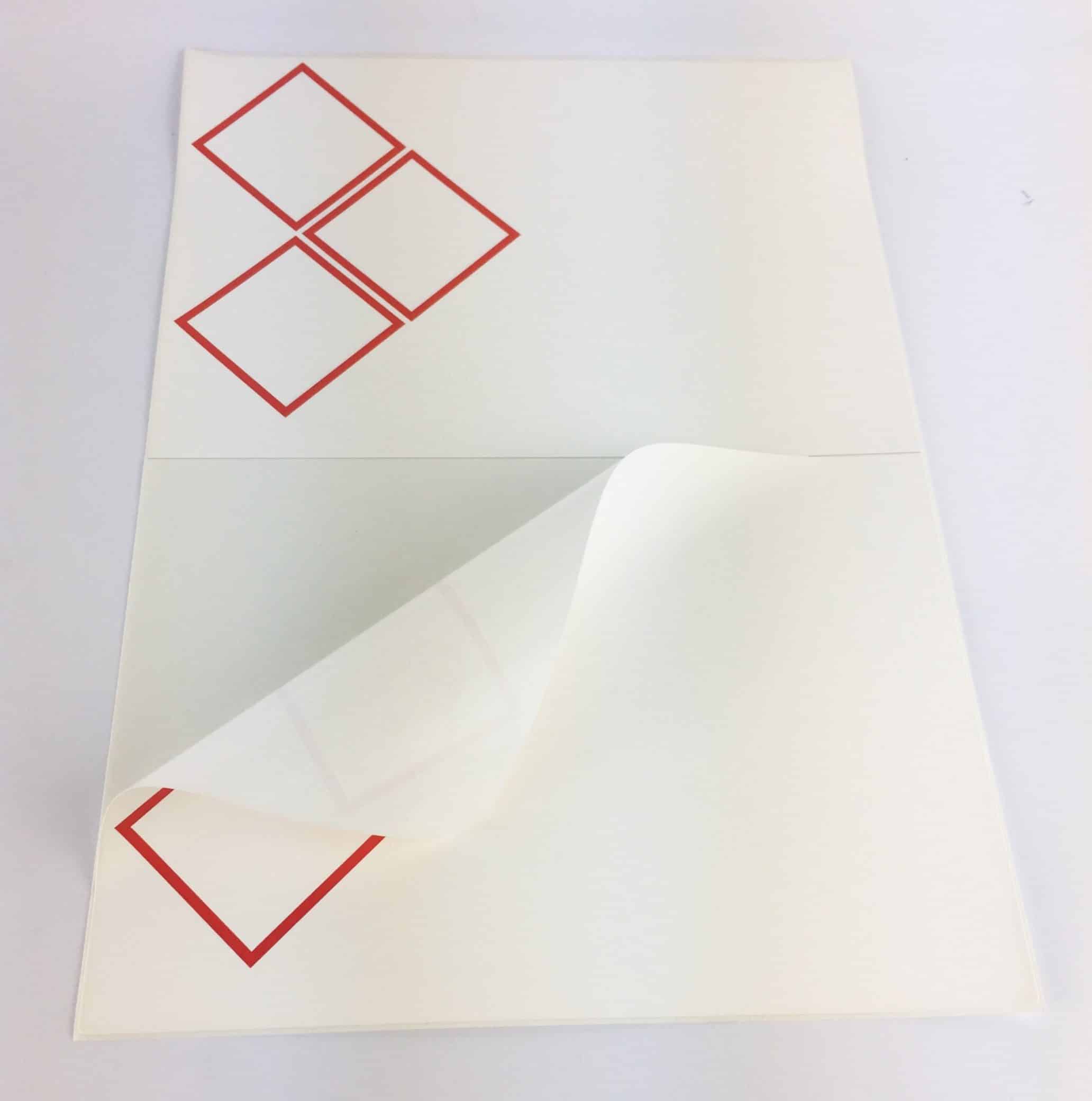 GHS laser sheet labels