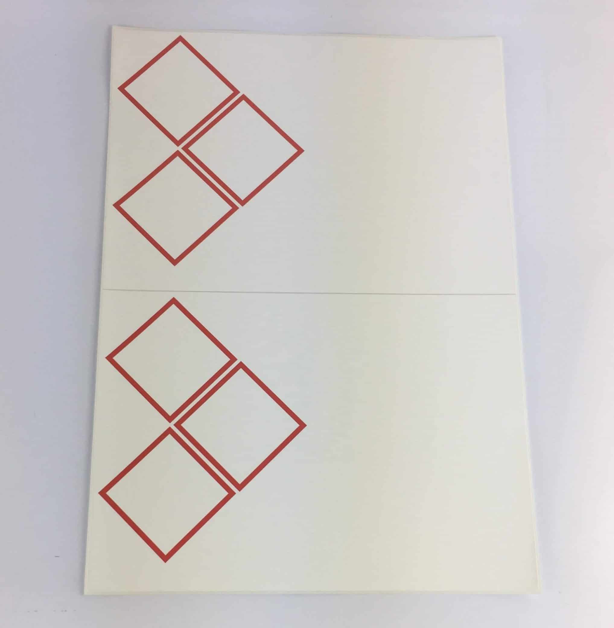 GHS laser sheet labels