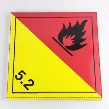 Class 5.2 placard Organic Peroxide Placard