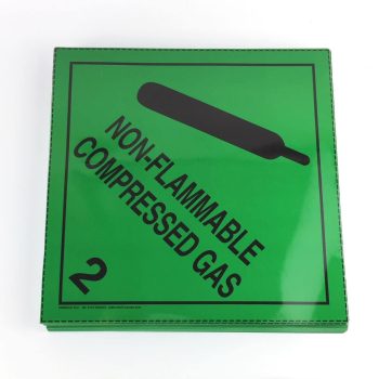 non flammable compressed gas placards class 2.2 placards
