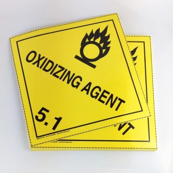 oxidizing agent placards 5.1 placards
