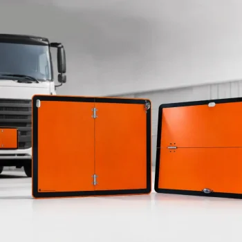 ADR folding plate panel orange