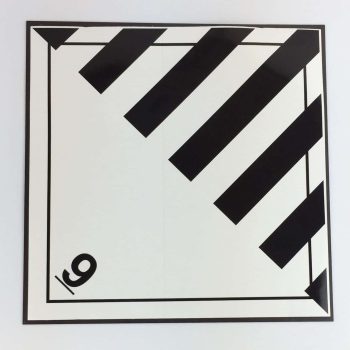 class9 miscellaneous placard label on magnetic material