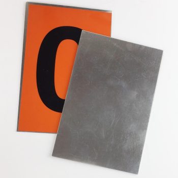 Reflective Numbers on METAL - 100x150mm