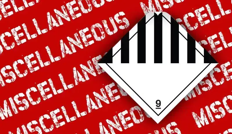 THE CLASS 9 LABEL (MISCELLANEOUS LABEL)