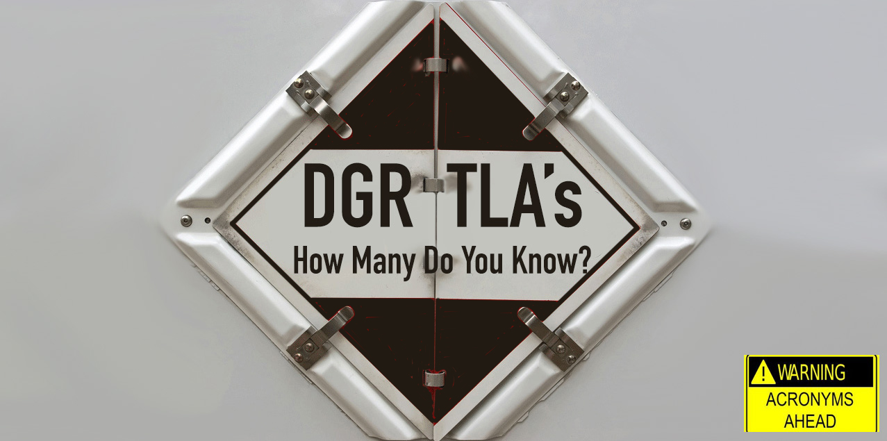 DGR TLA's - How Many Do You Know?