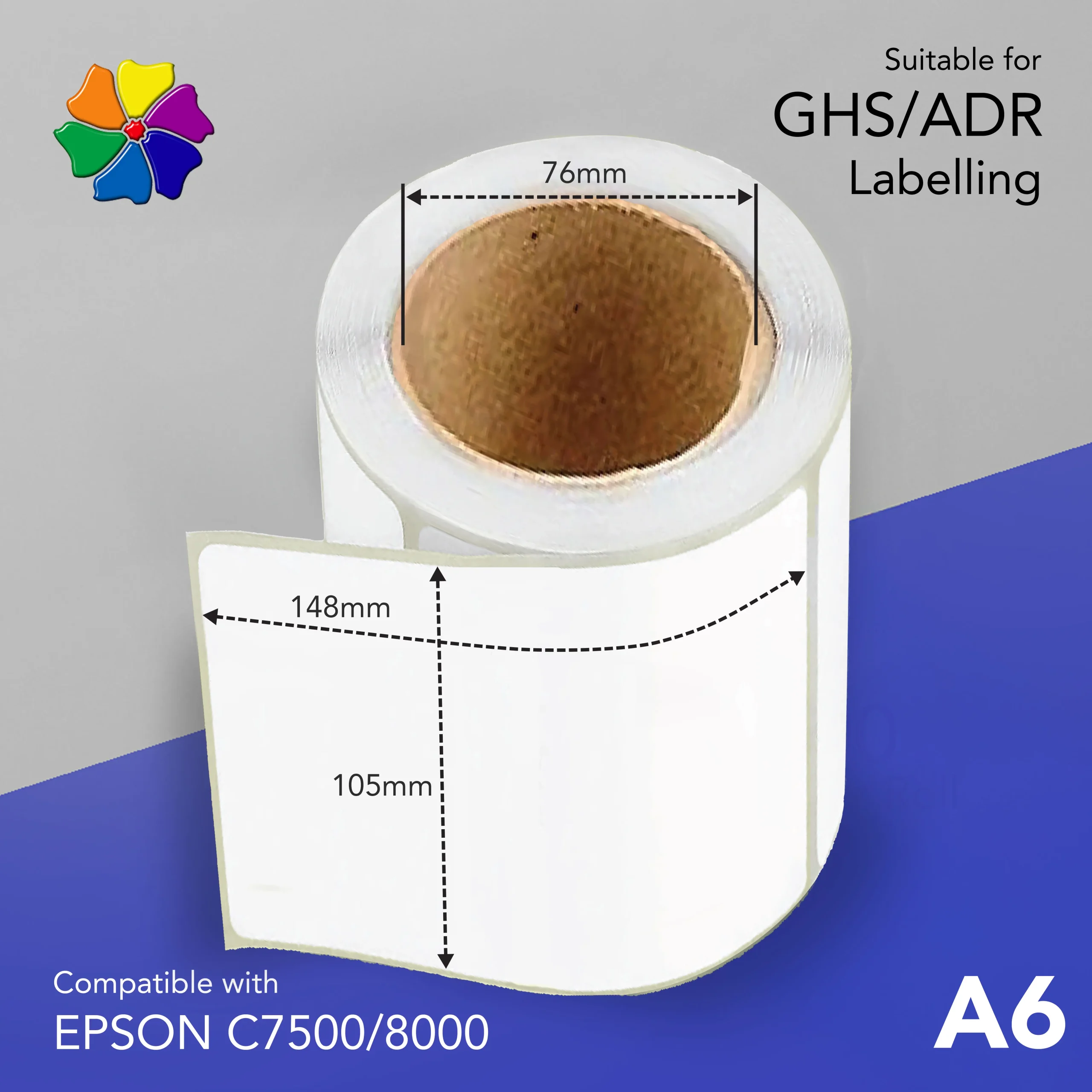 22611 epson printer labels a6-c7500-8000-2