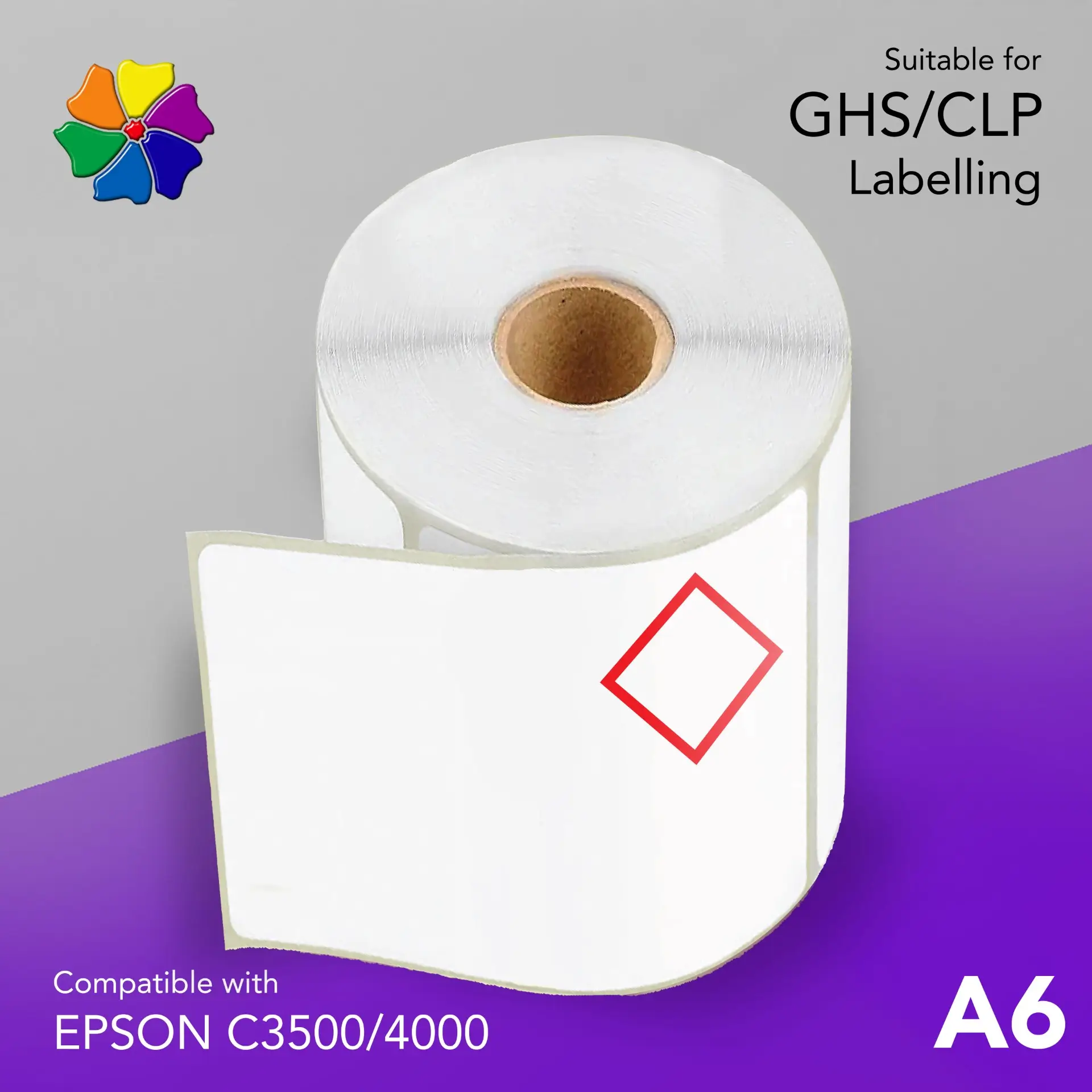 22614 Epson printer A6 labels for C3500-4000 labels printer rolls a6-c3500-4000 3
