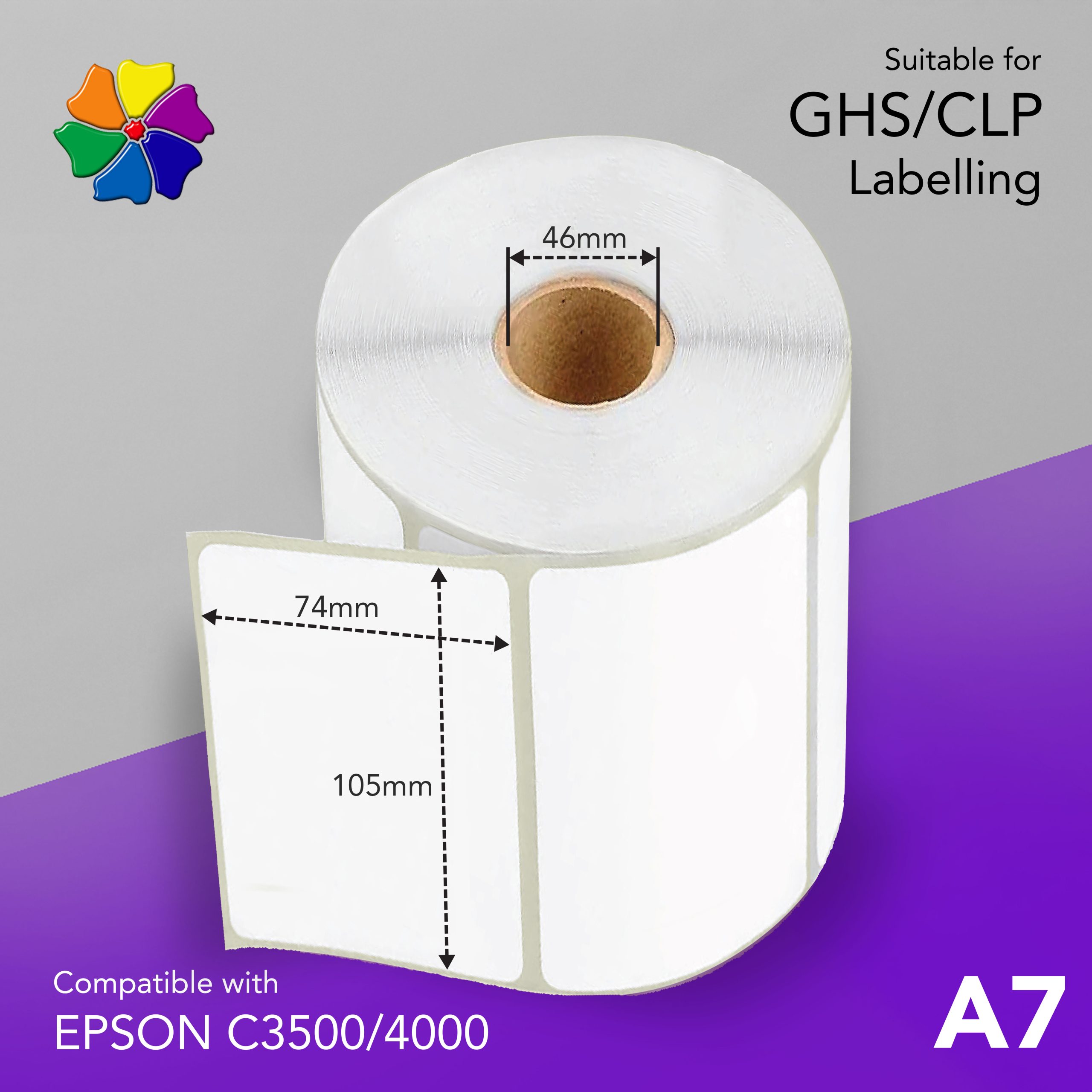 22615 Epson printer labels a7-c3500-4000-2