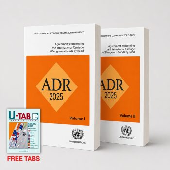 ADR 2025 Official UNECE 2-Volume Set with Free U-Tabs